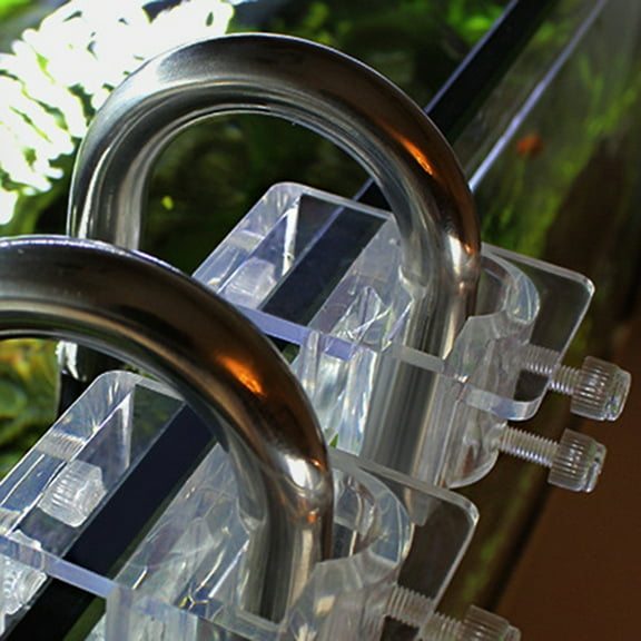 Acrylic Fixing Tubing Clamp Aquarium Fish Tank Inflow Outflow Tube Holder For Holding Hoses Pipes Tubes