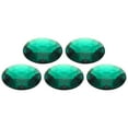thumbnail image 1 of Acrylic Flat Back Rhinestones 5 Pcs 2 Inch Round Artificial Gemstone Craft Bead Jewelry Making Deep Green, 1 of 6