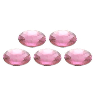 10mm Pink Round Plastic Rhinestones 20pk by hildie & jo