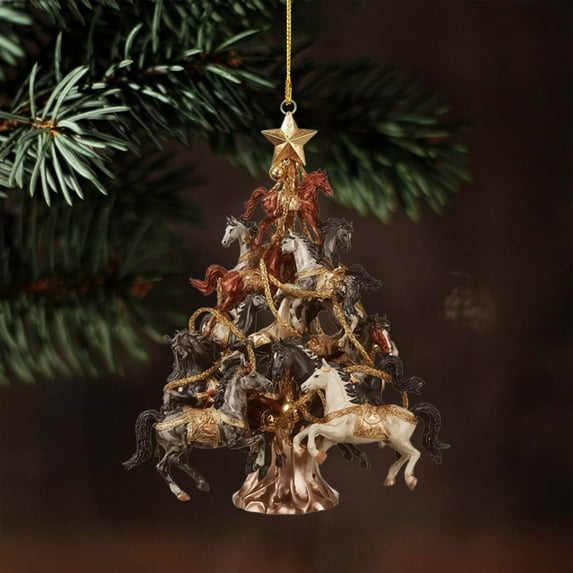 Acrylic Flat Christmas Pendant - Holiday Decoration for Christmas Tree, Enhances Festive Vibe in Home, Bedroom, Living Room, Lightweight & Easy to Hang,E,3.11in/8cm