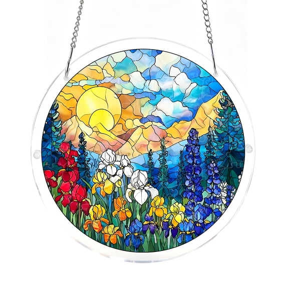 Acrylic Flat Puzzle Suncatcher, DIY Window Hanging Ornament, Colorful ...