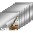 thumbnail image 1 of Acrylic Flexible Mirror Sheets, 12 x 12 in Mirror Tiles Self Adhesive Square Cuttable Mirror Wall Stickers Non Glass Acrylic Safety Reflective Mirror for DIY Craft Home Wall Decoration, 1 of 5