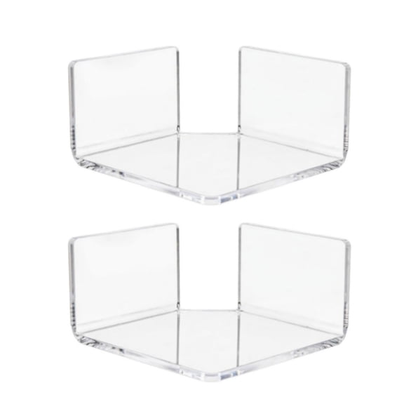 Acrylic Floating Corner Shelf For Security Cameras Plant And Decorative Items