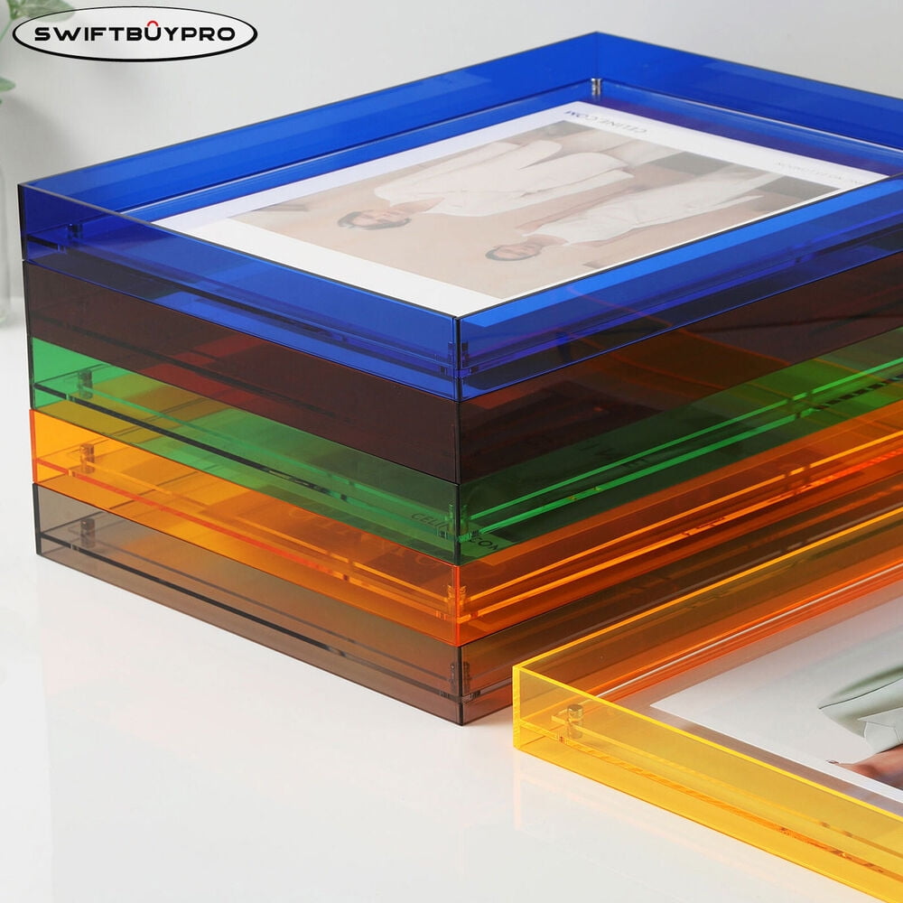 Acrylic Floating Frame for Art Photo from 4x6 to 8x10 Desktop Display