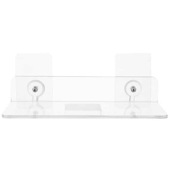 FONDOTIN Clear Acrylic Bathroom Storage Shelf Organizer, 1 Piece Space-Saving Transparent Rack for Bathroom Essentials