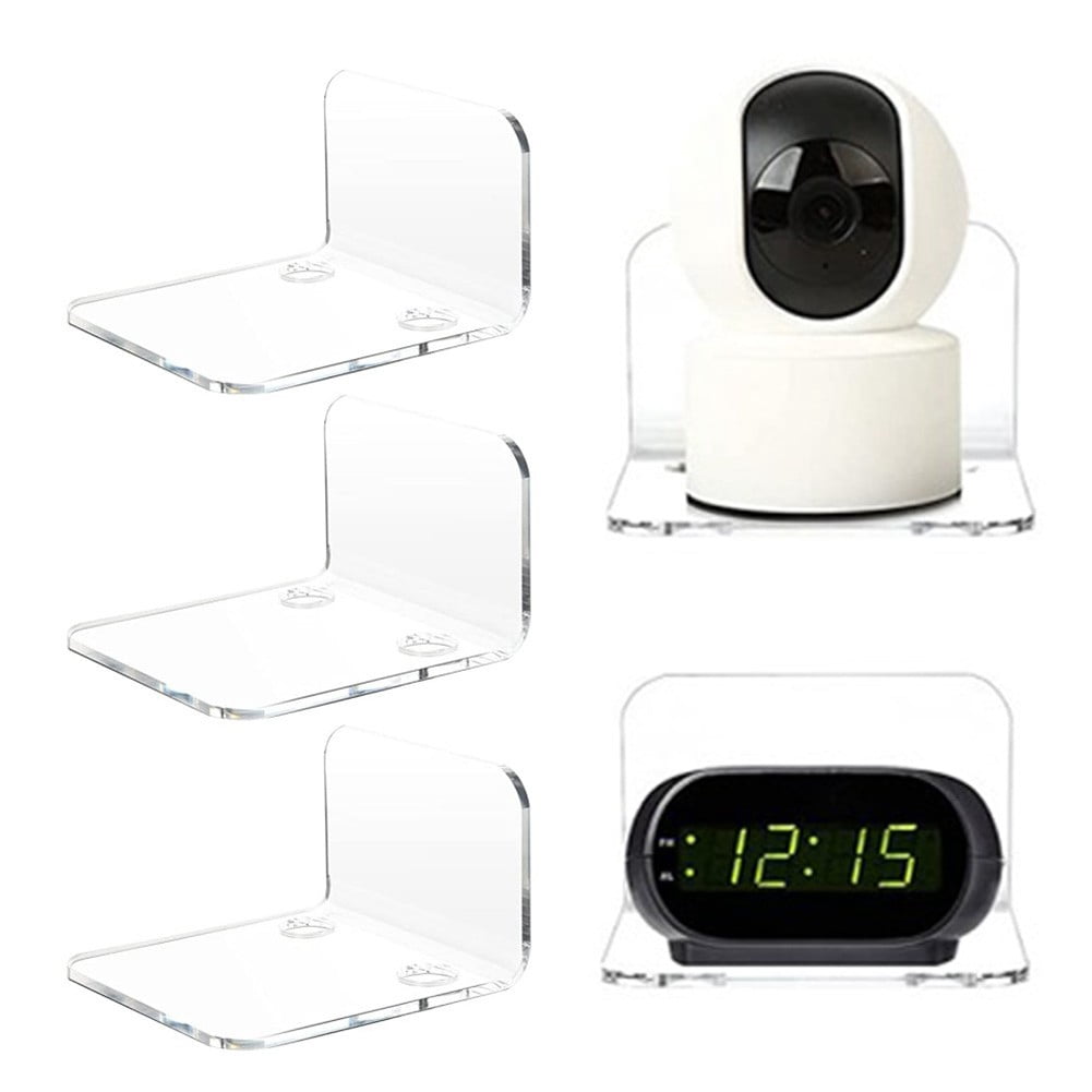 Floating Shelf Camera Acrylic Floating Wall Shelves Set of 3: No-Drill, Minimalist Design for ...