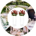 thumbnail image 1 of Acrylic Flower Stand, High-Quality Clear Acrylic Material for Stable Tabletop Decor, Easy Install with 4 Screws Top and Bottom to Save Space, Perfect for Artificial Arrangements in Weddings, Home, 1 of 19