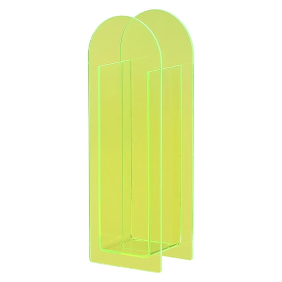 Acrylic Flower Vase 8 66 Inch Modern Clear Arch Vase Decorative Flower Vase For Home Living Room Table Centerpiece And Office Decor