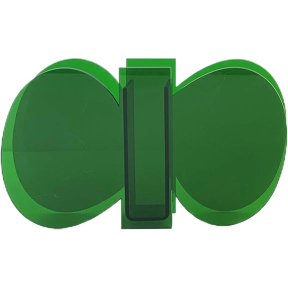 Acrylic Flower Vase Home Decor:Clear Cloud Shaped Colorful Vases,Composable Cute Flower Vase,Modern Vases for Home Decor Office Wedding Decor (Green Leaf)