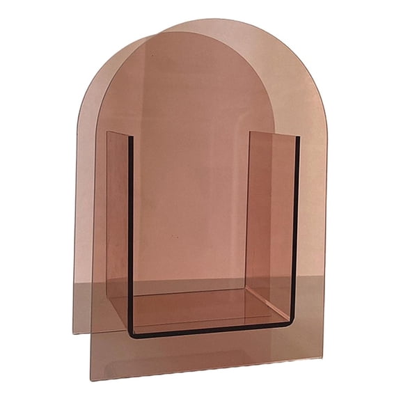 Acrylic Flower Vase Make Brush/Pen Holder Contemporary Design Vase for Wedding Decor - Arch