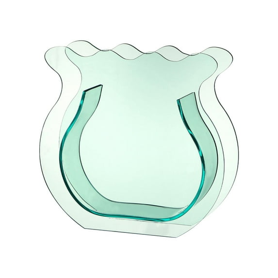 Acrylic Flower Vase, Transparent Geometric Decorative Vase for Dried Flowers, Living Room and Office Home Decor, Modern Design for Indoor Spaces