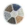 thumbnail image 1 of Acrylic Fly Tying Beads Tungsten Slotted Beads DIY Salmon Trouts Lures Materials Metal 3mm, 1 of 8