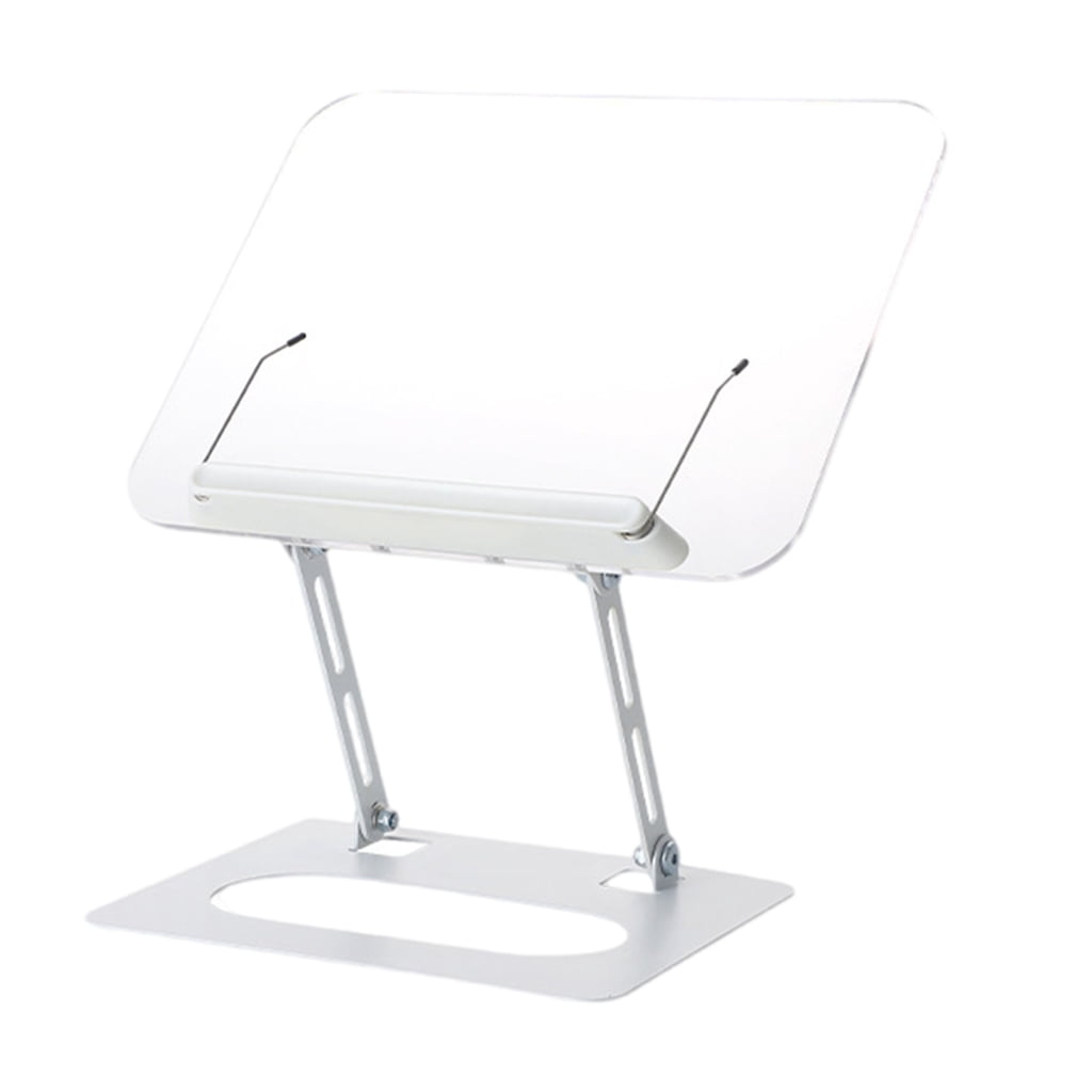 Foldable Reading Table Acrylic Foldable Reading Stand with 360 Degree Rotate for Books Tablets ...