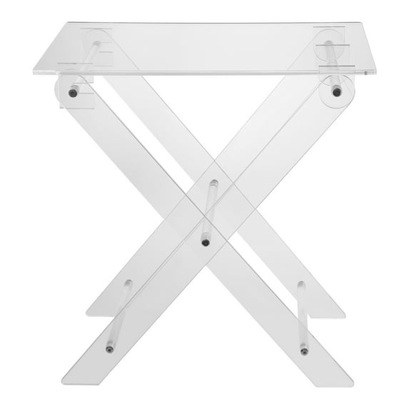 Acrylic Folding Computer Table, Freestanding Transparent Side Table, Multifunctional Laptop Desk for Living Room, Bed Room