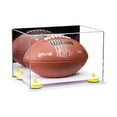 thumbnail image 1 of Acrylic Football Display Case with Mirror, Yellow Risers and White Base (A004-YR), 1 of 2