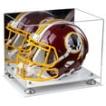 thumbnail image 1 of Acrylic Football Helmet Display Case with Mirror, Silver Risers and White Base (A002-SR), 1 of 2