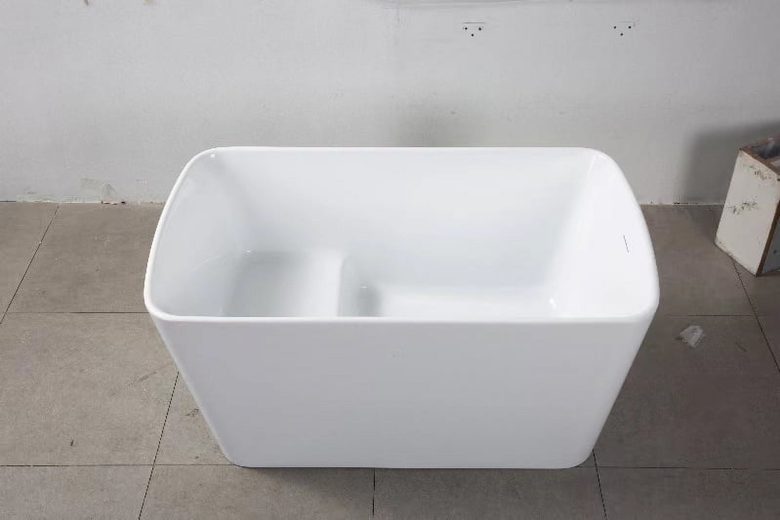 Acrylic Freestanding Bathtub,Modern Simple Design Stand Alone Soaking