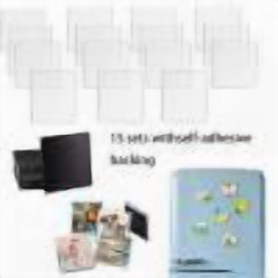 Acrylic Fridge Magnet Kit, DIY Clear Picture Magnet Making Set With Adhesive Backing Custom Photo Display, for Refrigerator Locker Office Classroom Craft Gift Projects