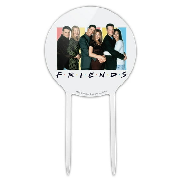 Acrylic Friends It's All About Friends Cake Topper Party Decoration for Wedding Anniversary Birthday Graduation