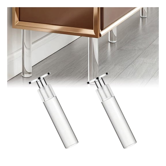 Acrylic Furniture Legs, Transparent Replacement Sofa Feet,Height Adjustable