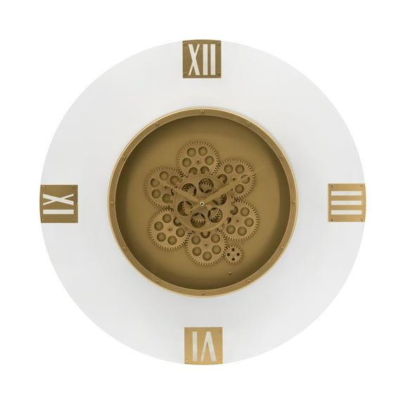 Acrylic Gears Wall Clock - 23.5"Dia. - Gold