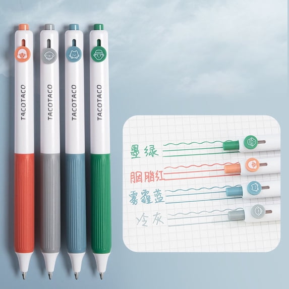 Acrylic Gel Pens, 4 Colors Adult Coloring Paint Pen, 0.8 Fine Tip Multicolor Marker Art Set for Black Paper, Acrylic Gel Ink Pen Assorted Color for Doodle, Drawing, DIY Projects, Crafts Art Supplies