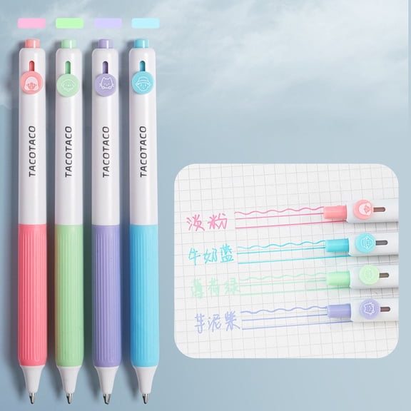 Acrylic Gel Pens, 4 Colors Adult Coloring Paint Pen, 0.8 Fine Tip Multicolor Marker Art Set for Black Paper, Acrylic Gel Ink Pen Assorted Color for Doodle, Drawing, DIY Projects, Crafts Art Supplies