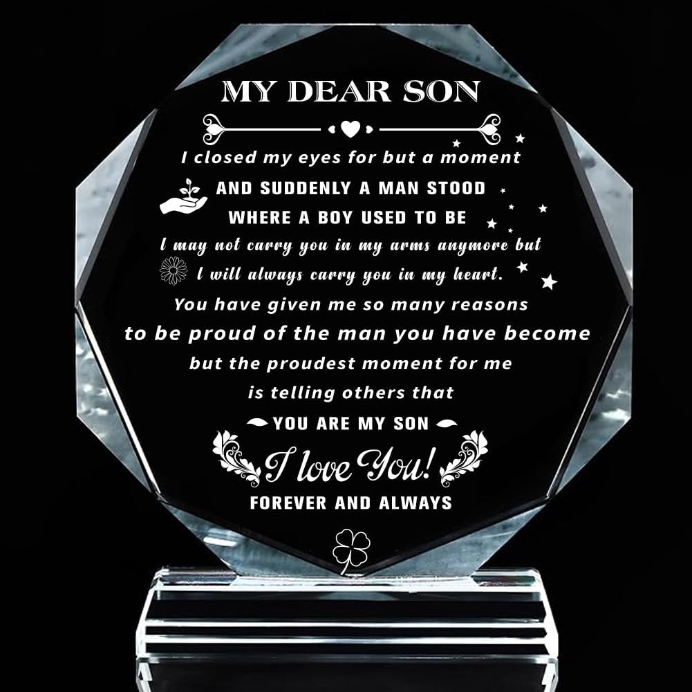 Gravierte Brieftaschen-Karte „To My Son“ – Persönliches Geschenk Von Mama