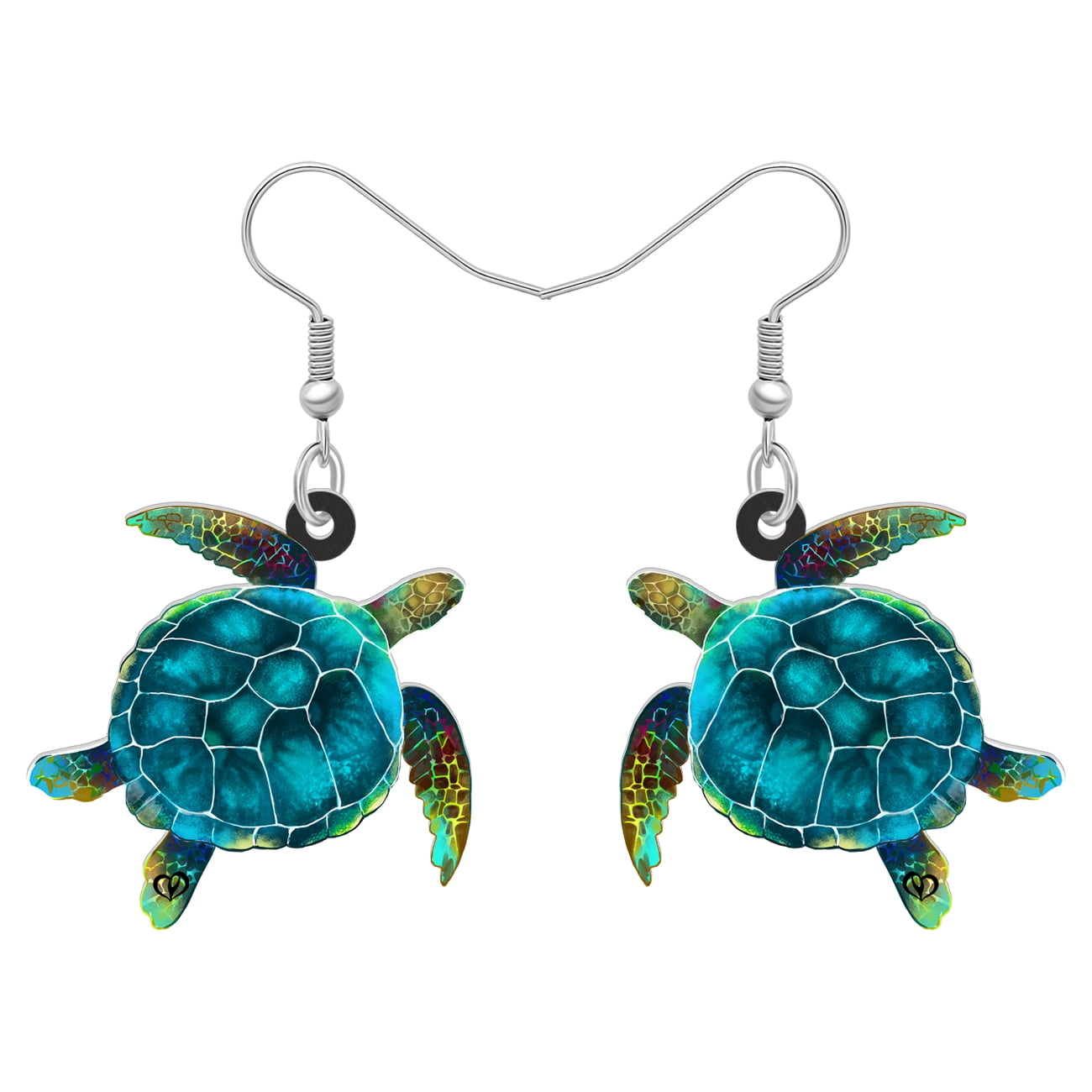 Colorful Jellyfish & Octopus Dangle Earrings - Acrylic Novelty Jewelry For Women, Beach Theme