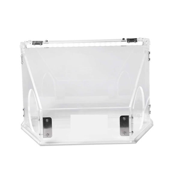 Acrylic Grinding Dust Box, Polisher Dust Box, Portable Clear Grinding Polishing Box For Engraving Sanding Polishing Work