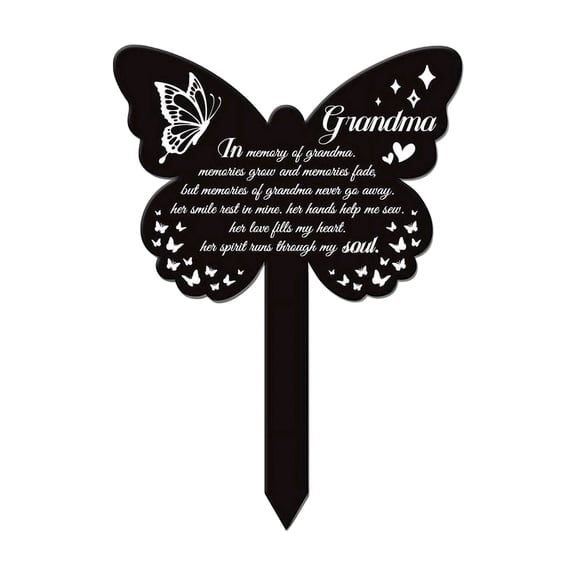 Acrylic Ground Stake, Weather Resistant Transparent Clear Plaques For Outdoor Garden Cemetery Memorial Decorations, 1 Pack Durable Acrylic Memory Markers For Loved Ones Tribute