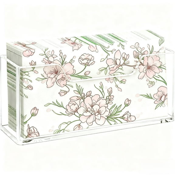 Clear Waterproof Splashing Vertical Napkin Holder Disposable Hand Towel Holder