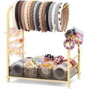 Hair Accessories Organizer Versatile Acrylic Headband Holder Stand Scrunchies Yofi Design Headband and Scrunchie Holder with room on the  main image 3