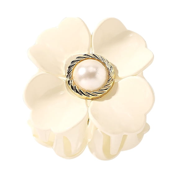 Acrylic Hair Clip Flower-Shaped Jaw Clip Non- Metal Clips for Hair with Teeth Lost at Sea Hair Clip Sectioning Hair Clips Kids Hair Bows for Girls 6 Ribbon Hair Clips for Baby Girls