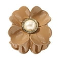 Acrylic Hair Clip FlowerShaped Jaw Clip NonSlip Tortoiseshell Hair