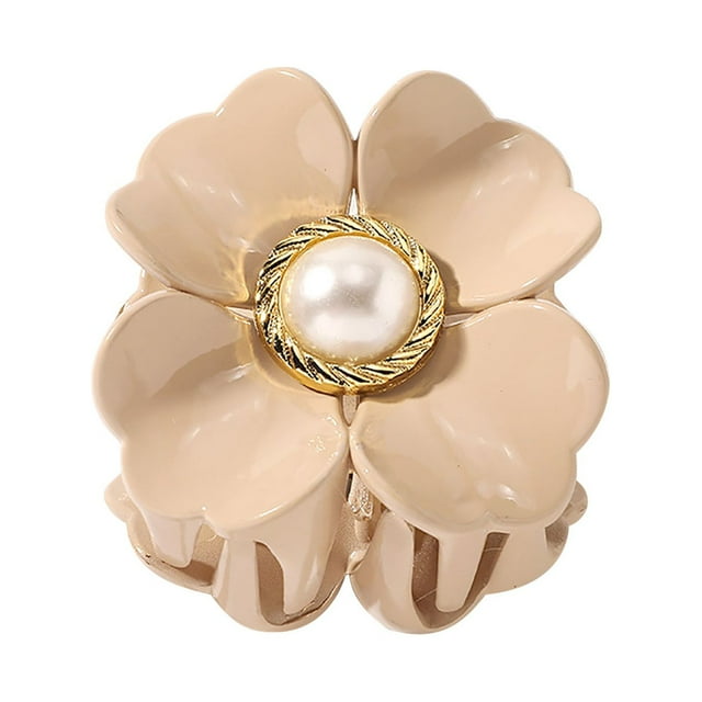 Acrylic Hair Clip FlowerShaped Jaw Clip Non Tortoiseshell Hair