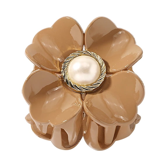 Acrylic Hair Clip Flower-Shaped Jaw Clip Non- Metal Clips for Hair with Teeth Lost at Sea Hair Clip Sectioning Hair Clips Kids Hair Bows for Girls 6 Ribbon Hair Clips for Baby Girls