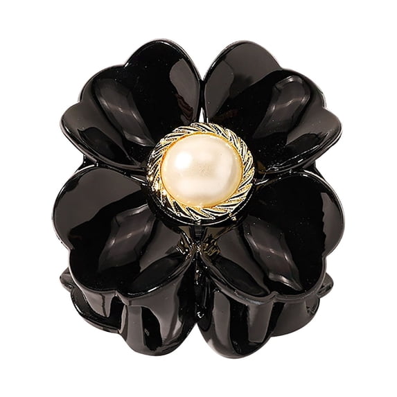 Acrylic Hair Clip Flower-Shaped Jaw Clip Non- Metal Clips for Hair with Teeth Lost at Sea Hair Clip Sectioning Hair Clips Kids Hair Bows for Girls 6 Ribbon Hair Clips for Baby Girls