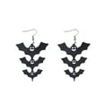thumbnail image 1 of Acrylic Halloween Earrings Black Skull Bat Drop Dangle Earrings for Women Fun Cute Spooky Halloween Holiday Costume Jewelry Gothic Hallowmas Acrylic Dangle Earrings, 1 of 6