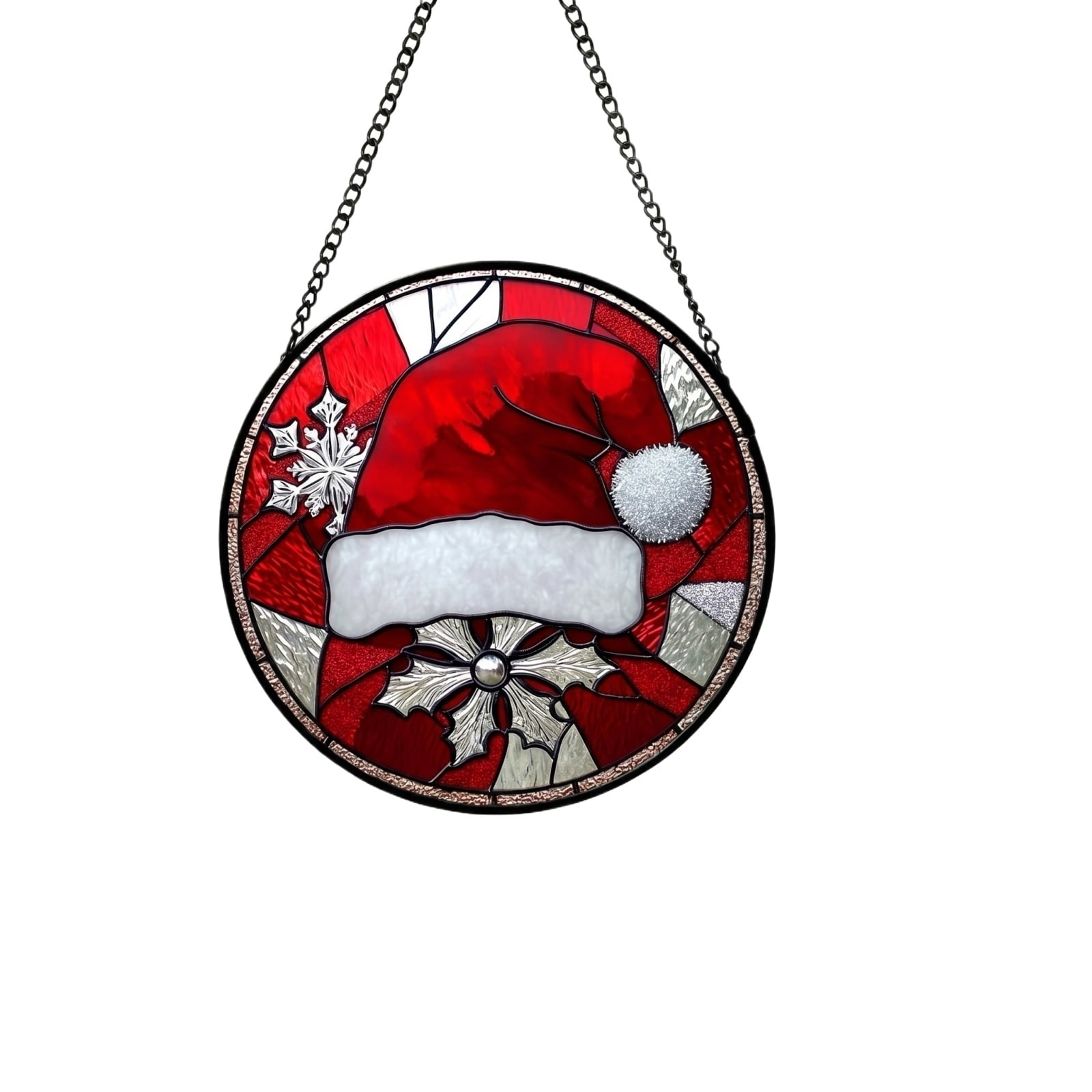 Acrylic Hanging Ornament Winter Series Round Pendant Gift Box Pattern ...