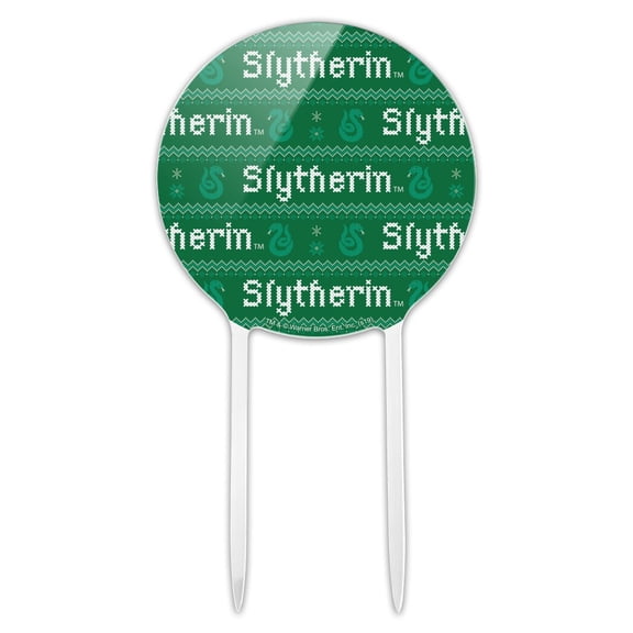 Acrylic Harry Potter Slytherin Sweater with Words Pattern Cake Topper Party Decoration for Wedding Anniversary Birthday Graduation