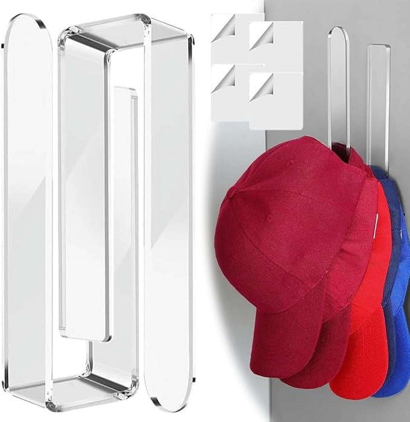 Easter Clearance Rack,Sturdy Acrylic Wall Mounted Hat Hook Baseball Hat Organizer Strong Adhesive Rack Multi Purpose Holder Sticky Storage For Cap Hanger 5deb776e 97a2 425c 9cee 94ebac8d76b2.a64aa9b126865334ee2fb5fe60a94e74 12 thumbnail image