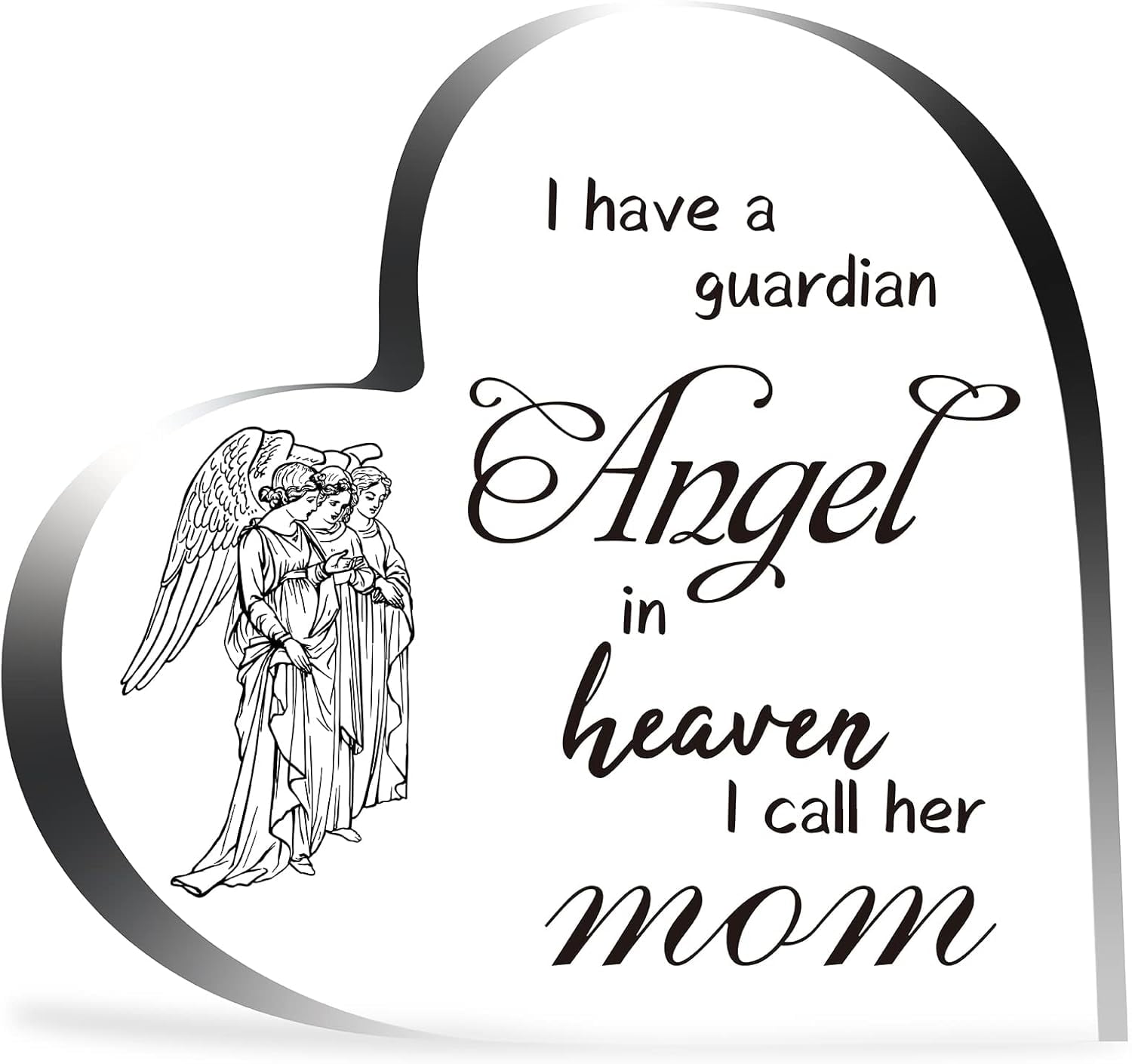 Dancing In Heaven Heart Bowl - Handmade Ceramic Sympathy Gift For Loss & Remembrance