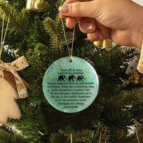 Acrylic Heart Ornament Elephant Design Christmas Decor & For Female