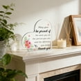 thumbnail image 1 of Acrylic Heart Shaped Decorative Ornament - Clear Blessing Display Piece With Elegant Design - Versatile Home And Office Desk Decor, 1 of 8