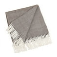 thumbnail image 1 of Acrylic Herringbone Throw, 1 of 5