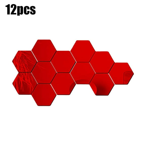 Acrylic Hexagon Mirror Tiles Wall Stickers Easy To Apply Wide Range Of Application Acrylic Hexagon Mirror Tiles