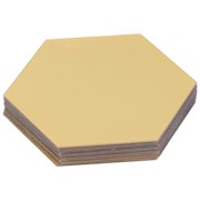 Acrylic Hexagonal Mirror Wall Stickers 3D Removable DIY Hexagon Art Decal Wallpaper Home Bedroom Living Room Accent Gold, 4.3 x 5 in / 11 x 12.6 cm