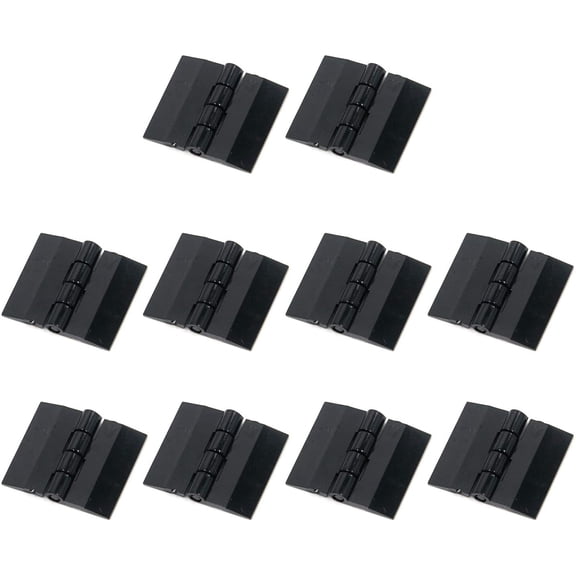 Acrylic Hinges Black Hinges Cabinet Hinges 1.18"x1.38" Door Hinges Box Hinges Pack of 10