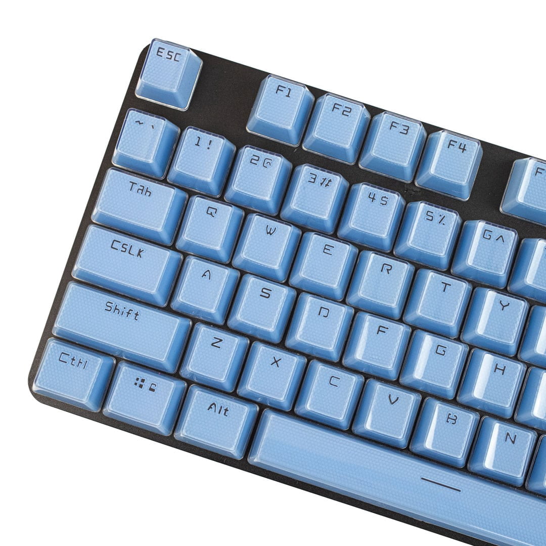 Acrylic Honeycomb Keycaps - Blue